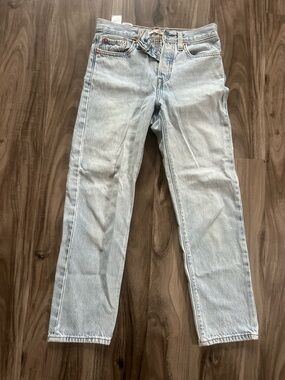 Levi's Light Blue Women's Wedgie Jeans - Cropped Straight